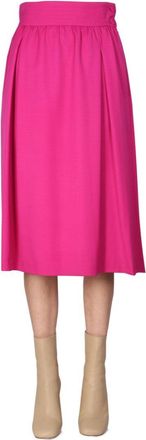 Moschino Flared Midi Skirt With Side Button