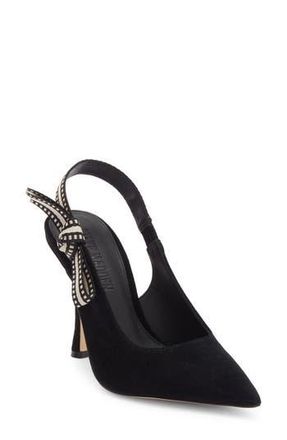 Steve Madden Bri Slingback Pump in Black Suede at Nordstrom Rack, Size 5.5