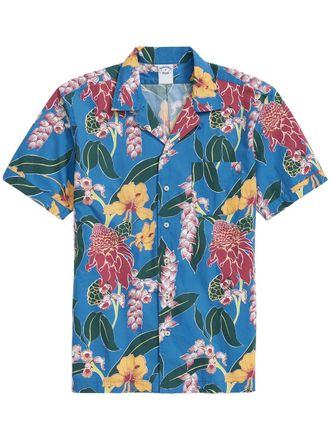 Brooks Brothers Overhemd met bloemenprint - Blauw