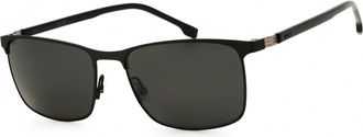 HUGO BOSS BOSS 1635/S 0SVK M9 Matte Ruthenium Black/Grey Polarized