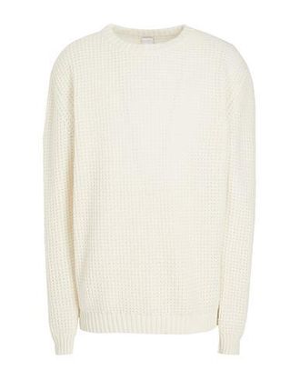 8 by YOOX WOOL BLEND JAQCUARD KNIT RELAXED FIT CREWNECK