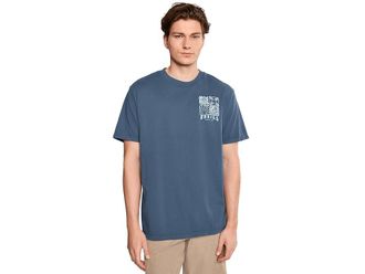 O'Neill OG Etching Vintage Short Sleeve T-Shirts Mens T Shirt Blue Fusion : 2XL, Cotton