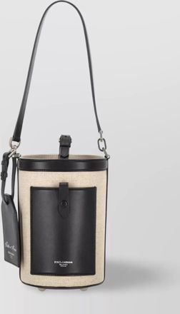 Dolce & Gabbana canvas messenger bag adjustable strap