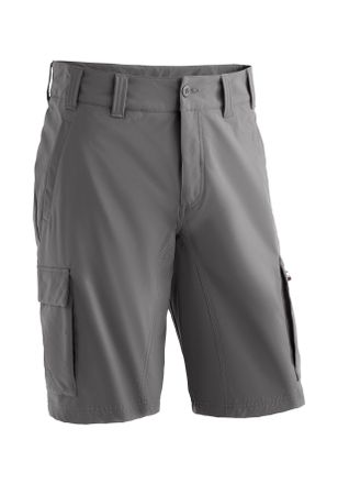 Maier Sports Cargobermudas MAIER SPORTS Fenit Short M, Herren, Gr. 52, Normalgr&ouml;ssen, grau (mittelgrau), 100% Polyester, Hosen Cargobermudas, kurze Herren Wanderho