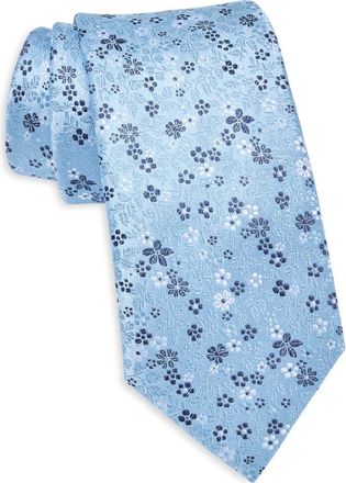 Bonobos Floral Silk Jacquard Satin Tie in Blue at Nordstrom Rack