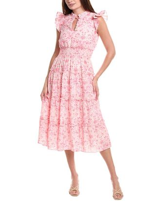 Sail to Sable Smocked Waist Midi Dress