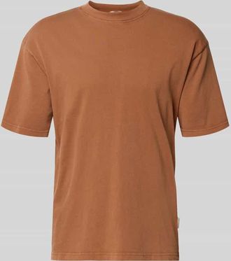 Redefined Rebel T-Shirt mit Rundhalsausschnitt Modell Gomes in Camel, Gr&ouml;&szlig;e XL