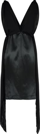 Bottega Veneta Womens Silk Midi-dress - Black - Size EU 34 (Womens)