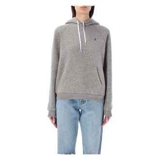 Ralph Lauren Hoodies, female, Gray, M, Pony Fleece Hoodie