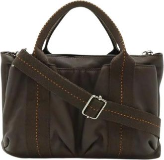 Herm&egrave;s Pre-owned Handbags, female, Brown, Size: ONE SIZE Pre-owned Leather Handbag