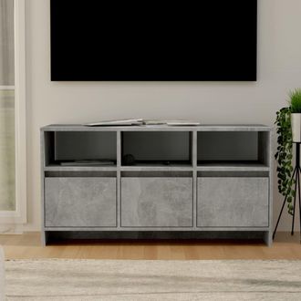 vidaXL Mueble De Tv Madera Contrachapada Gris Hormig&oacute;n 102x37,5x52,5cm Vidaxl