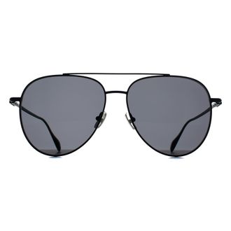 Ferragamo Aviator Mens Matte Black Dark Grey SF308S Metal - One Size