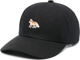 Maison Kitsun&eacute; Cappello da baseball con applicazione Baby Fox - Toni neutri