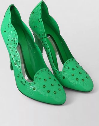 Dolce & Gabbana crystal embellished cutout pumps