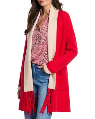 Nic+Zoe Nic+Zoe Petite Cool Nights Reversible Fringe Jacket