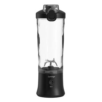 C&A Batidora Sponge 600ml Usb-c Negra Elegante Y Ergon&oacute;mica