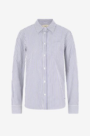 Max Mara Gestreiftes Hemd aus Baumwollpopeline Bahamas