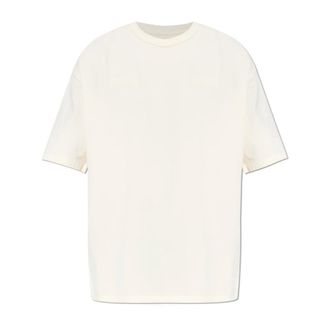 Amiri T-Shirts, male, Beige, Size: 3XL Bandana Patch Oversized Tee