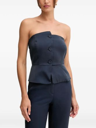 Pedro del Hierro Top senza spalline - Blu