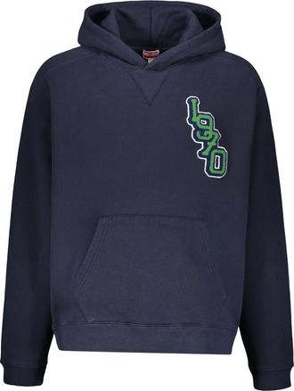 Kenzo Hoodies & sweatvesten, Heren, Blauw, XL, Katoen, Katoenen Hoodie met Verstelbare Capuchon
