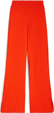 Freddy Pantaloni in costina dal fondo flare con spacchi laterali