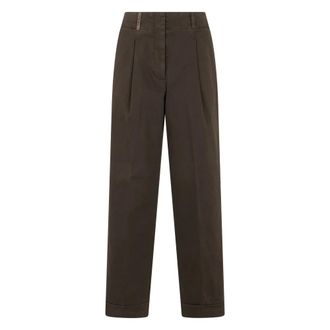 PESERICO Dames, Broeken, Bruin, Maat: XL