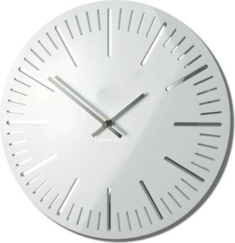 OEM Reloj De Pared Trim Blanco Brillante De 30 Cm