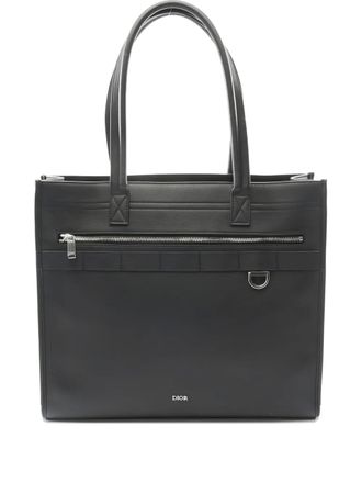 Dior 2010s Safari black tote bag - men - Calf Leather - One Size