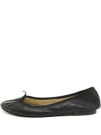 Repetto patent leather bow ballet flats - women - Calf Leather/Calf Leather/Calf Leather/Rubber/Patent Calf Leather - 38 - Black