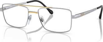 Sferoflex 56mm Square optical glasses in Silver at Nordstrom