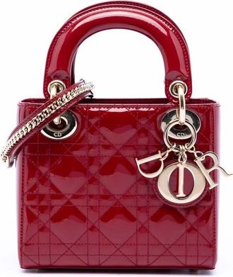 Dior Pre-owned Dior Mini Patent Cannage Lady Ladies RF554JOP6RGHSV3C