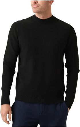 Dstrezzed Mock Neck Trui voor Heren - Heren - Ronde hals truien - Zwart - 2XL - Truien & Vesten