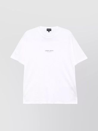 Giorgio Armani cotton logo-print regular-fit t-shirt