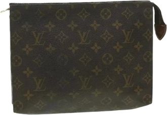 Louis Vuitton Pre-owned Clutches, female, Brown, Size: ONE SIZE Pre-owned Vintage Clutch