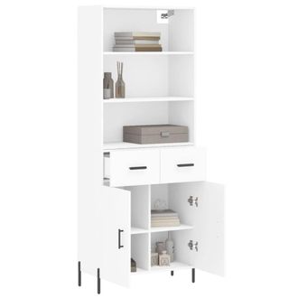 Berkfield Home Highboard White 69.5x34x180 cm Engineered Wood