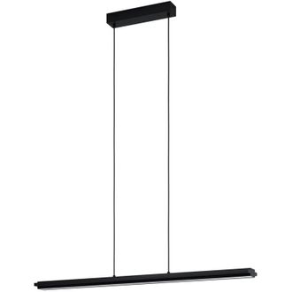 Eglo Eglo - Lampadario a Sospensione Moderno Cambulos Acciaio Nero 2 Luci Led 17W 4300Lm