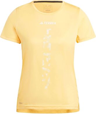 adidas (WMNS) adidas Terrex Agravic Trail Running T-shirt Asia Sizing Yellow IP4823