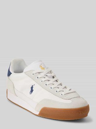 Polo Ralph Lauren Sneaker aus echtem Leder mit Logo-Stitching in Weiss, Gr&ouml;&szlig;e 39,5