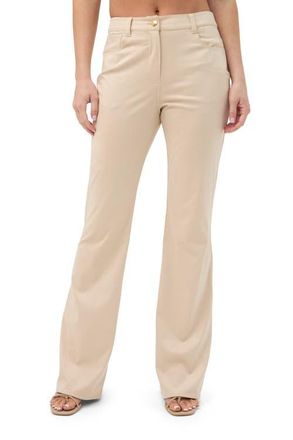 Trina Turk Apple Bottom Faux Suede Flared Pant in Poplar at Nordstrom, Size 2
