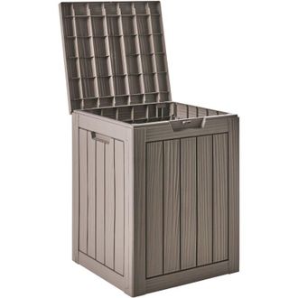 Beliani Contenitore da giardino per esterni 46 x 58 cm Polipropilene Taupe Medellin
