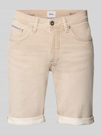 Brax Brax Regular Fit Jeansshorts aus Baumwoll-Mix in Beige, Gr&ouml;&szlig;e 40