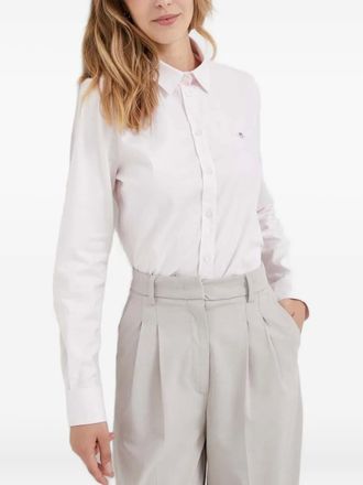 GANT Blouse met geborduurd logo - Roze