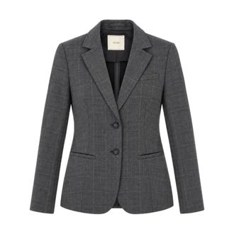 Yes-Zee Blazer a monopetto a quadri - - Jackets - Donna - Grigio - XS