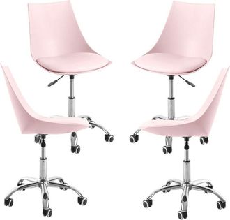 Regalos Miguel Regalos Miguel - Packs Sillas - Pack 4 Sillas Blok Office - Rosa