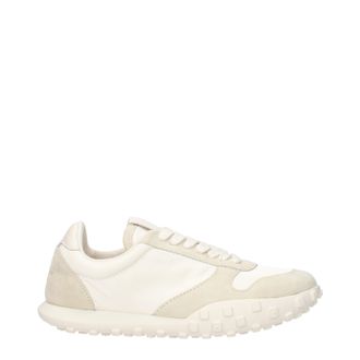 Jil Sander Moon Damens Sneakers aus weißem/grauem Stoff