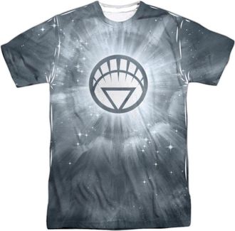 Gildan Green Lantern White Energy Short Sleeve Adult 100% Poly Crew Tee / T-Shirt