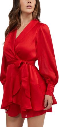 Bebe Womens Chintz Yoryu Wrap Front Romper