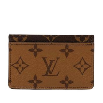 Louis Vuitton Pre-owned Wallets, female, Brown, Size: ONE SIZE Pre-owned Monogram Reverse Business Card Case