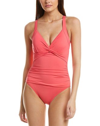 Tommy Bahama Pearl Underwire Twist Front One-Piece