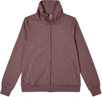 Freddy Felpa Regular con Zip e Collo Alto Arricciato Donna